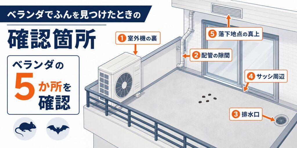 ベランダで見つけた場合