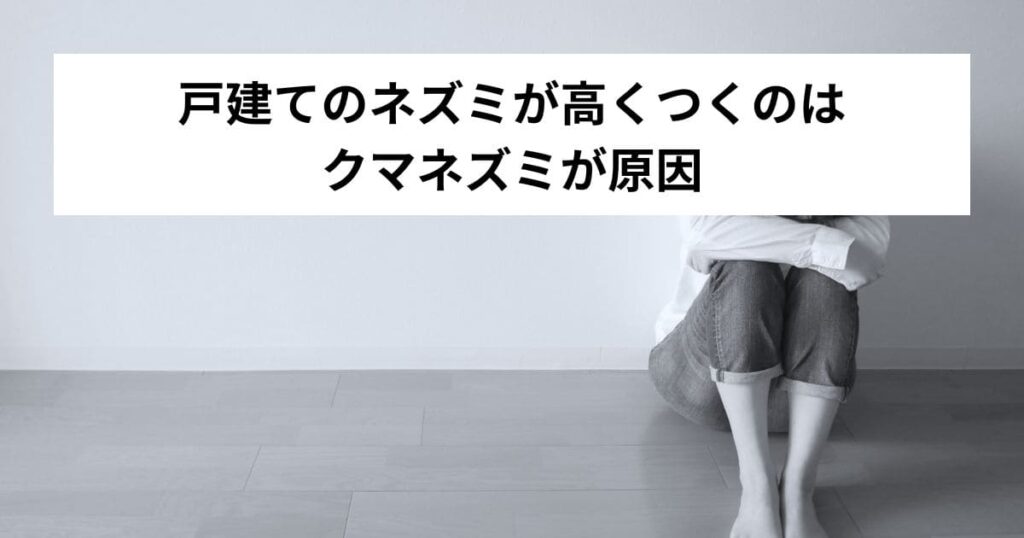 戸建てのネズミが高くつくのはクマネズミが原因