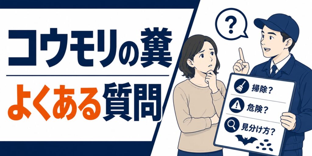 コウモリの糞に関するよくある質問