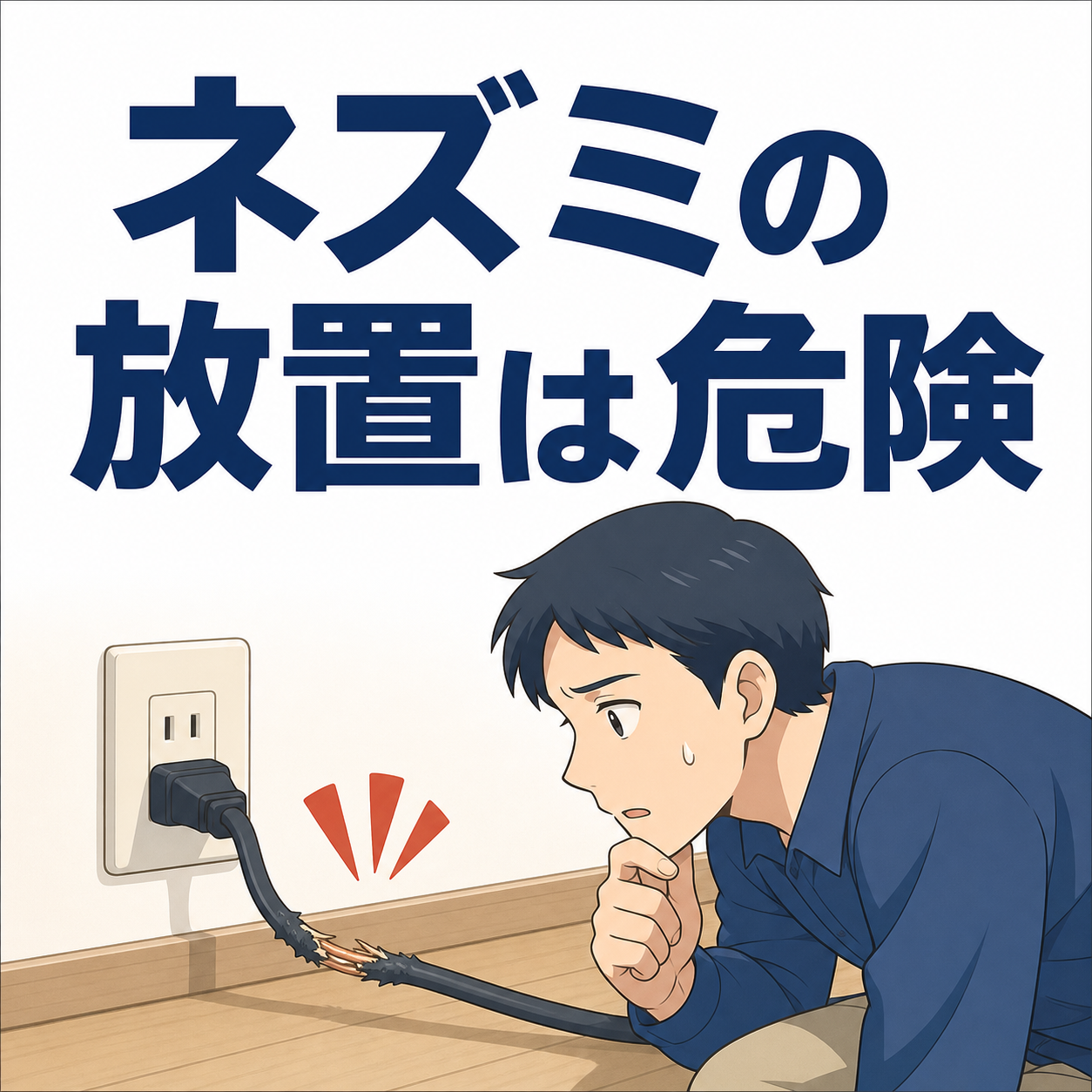 板橋区でネズミを放置したときの感染症・電気火災・経済被害の3つのリスクを示した図解