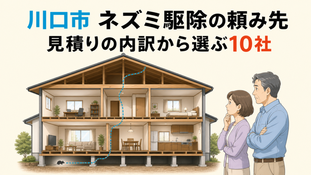 川口市でネズミ駆除を頼む先を見積りの内訳から選ぶことを示したアイキャッチ画像