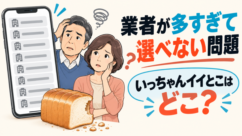 高槻市のネズミ駆除で業者が多すぎて選べない問題をテーマにしたアイキャッチ画像